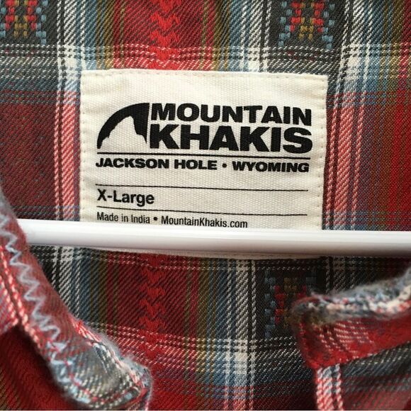 MOUNTAIN KHAKIS RED PLAID FLANNEL SHIRT‎ - Picture 4 of 6
